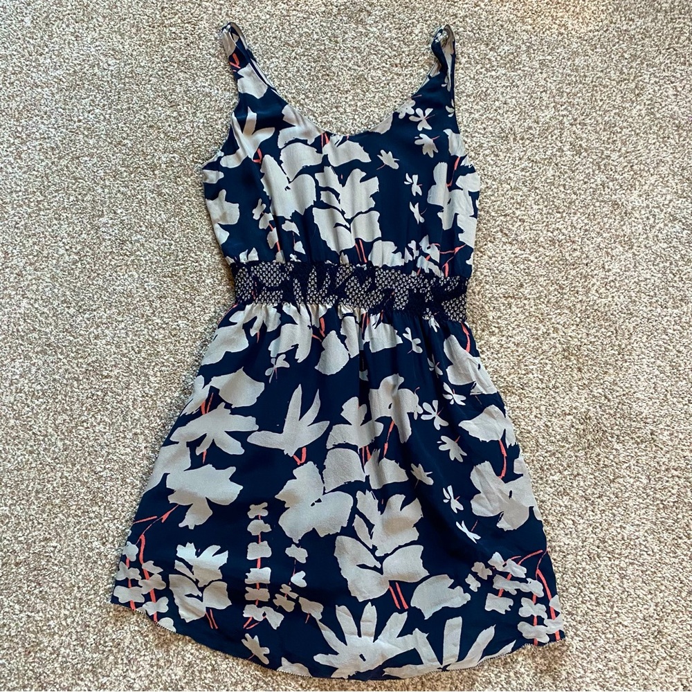 Aritzia Babaton Silk Floral Mini Dress, Size Medium
